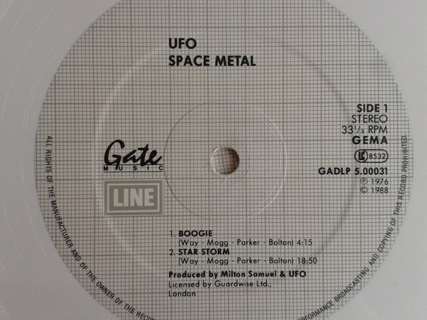 UFO - Space Metal | Gate Records (GADLP 5.00031 M) - 2 UFO - Space Metal | Gate Records (GADLP 5.00031 M) - 2