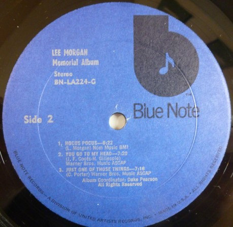Lee Morgan - Memorial Album | Blue Note (BN-LA224-G) - 4 Lee Morgan - Memorial Album | Blue Note (BN-LA224-G) - 4