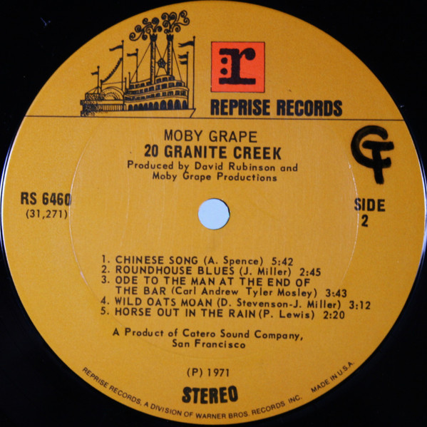Moby Grape - 20 Granite Creek | Reprise Records (RS 6460) - 4