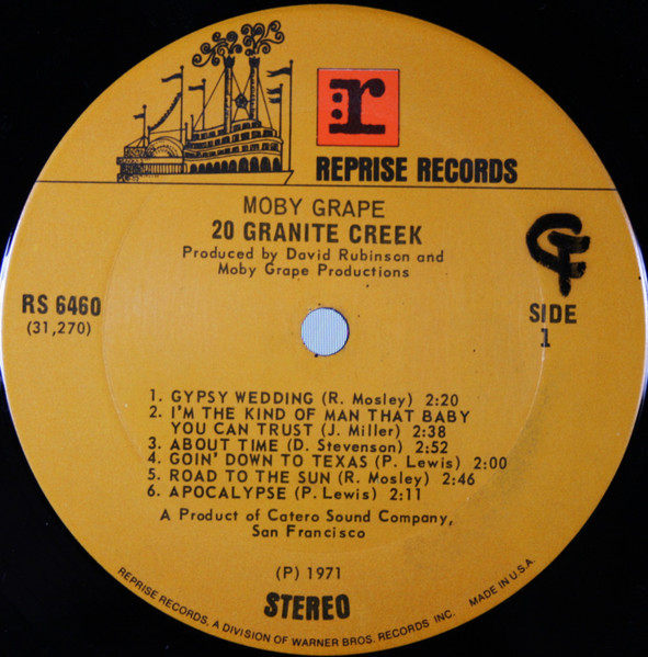 Moby Grape - 20 Granite Creek | Reprise Records (RS 6460) - 3