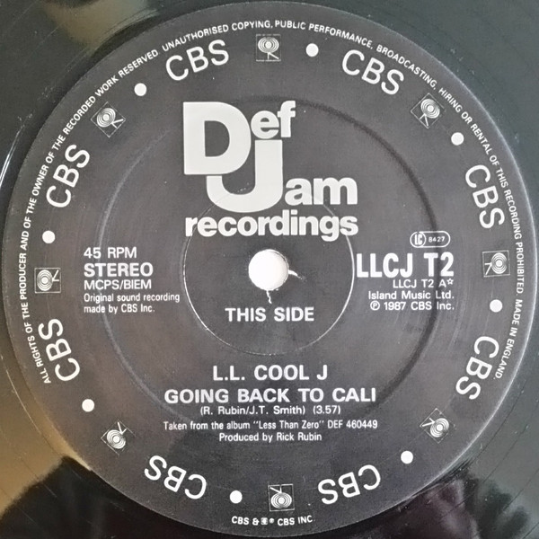 LL Cool J - Going Back To Cali / Jack The Ripper | Def Jam Recordings (LLCJ T2) - 3 LL Cool J - Going Back To Cali / Jack The Ripper | Def Jam Recordings (LLCJ T2) - 3