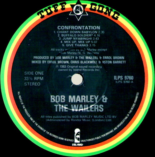 Bob Marley & The Wailers - Confrontation | Tuff Gong (ILPS 9760) - 4 Bob Marley & The Wailers - Confrontation | Tuff Gong (ILPS 9760) - 4