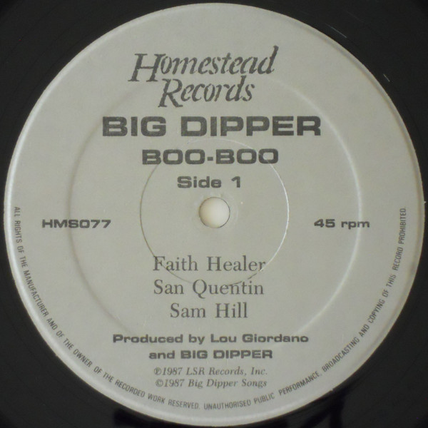 Big Dipper - Boo-Boo | Homestead Records (HMS077)