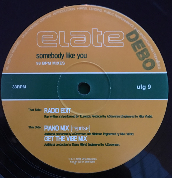 Elate - Somebody Like You | U.F.G (ufg 9)