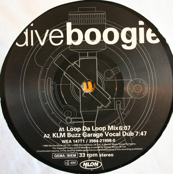 Dive - Boogie | Nylon Records (WEA 147 T1) - 2
