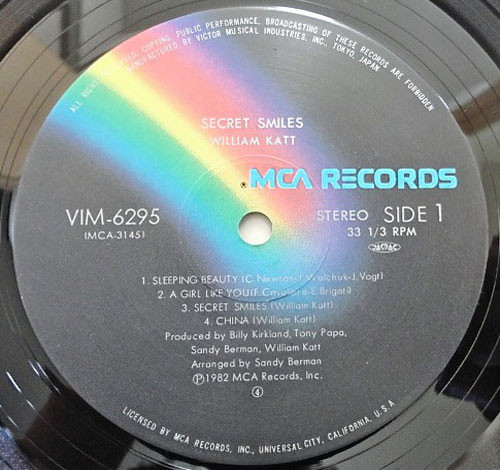 Billy Katt - Secret Smiles | MCA Records (VIM-6295) - 4
