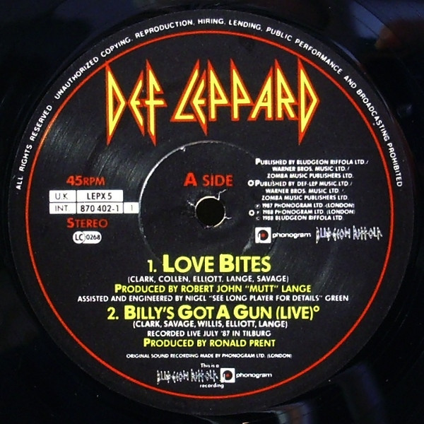 Def Leppard - Love Bites | Bludgeon Riffola (LEPX 5) - 3 Def Leppard - Love Bites | Bludgeon Riffola (LEPX 5) - 3