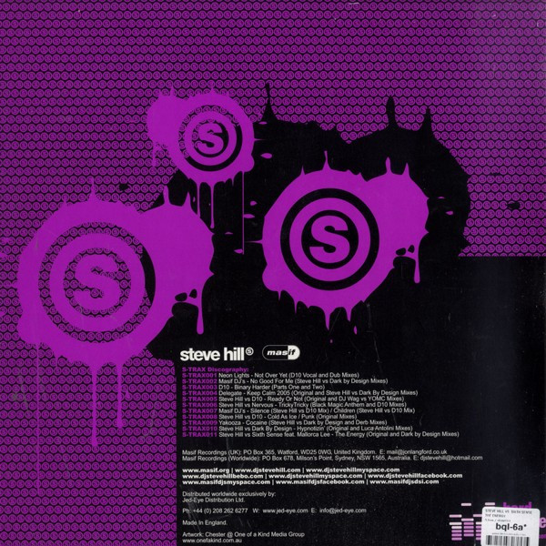 Steve Hill Vs. The Sixth Sense Ft. Mallorca Lee - The Energy | S-Trax (S-TRAX011) - 2