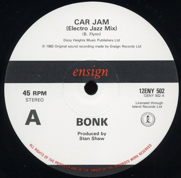 Bonk - Car Jam / Cupid In Cars | Ensign (12ENY 502)