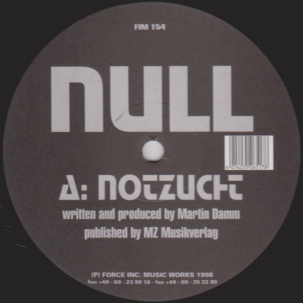 Null - Notzucht | Force Inc. Music Works (FIM 154)
