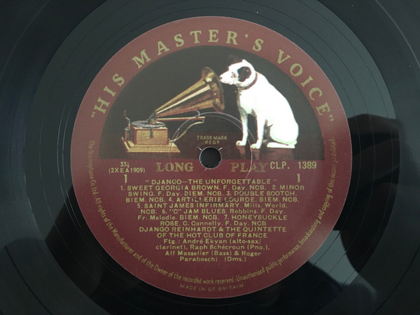 Django Reinhardt - The Unforgettable | His Master's Voice (CLP 1389) - 3