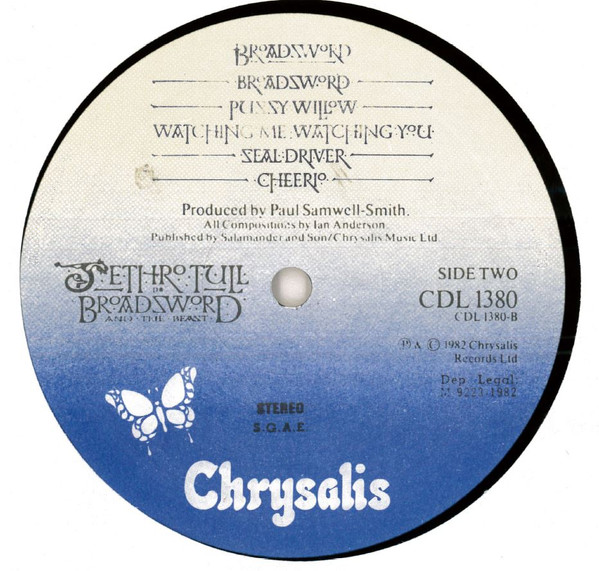 Jethro Tull - The Broadsword And The Beast = La Espada Y La Bestia | Chrysalis (CDL 1380) - 4