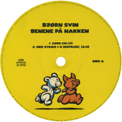 Bjørn Svin - Benene På Nakken | April Records (APR 038 LP) - 3 Bjørn Svin - Benene På Nakken | April Records (APR 038 LP) - 3