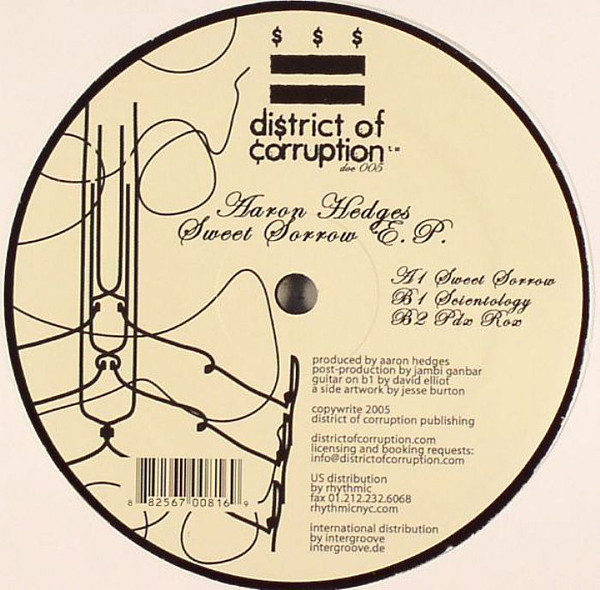 Aaron Hedges - Sweet Sorrow E.P. | District Of Corruption (doc 005)