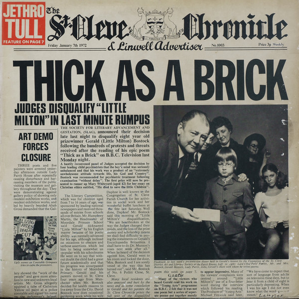 Jethro Tull - Thick As A Brick | Chrysalis (CHR 1003) Jethro Tull - Thick As A Brick | Chrysalis (CHR 1003)