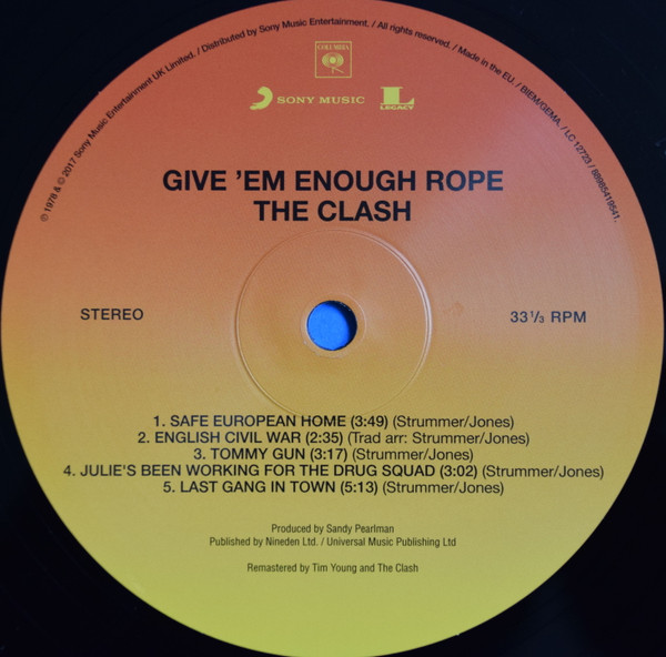 The Clash - Give 'Em Enough Rope | Columbia (88985419541) - 3 The Clash - Give 'Em Enough Rope | Columbia (88985419541) - 3