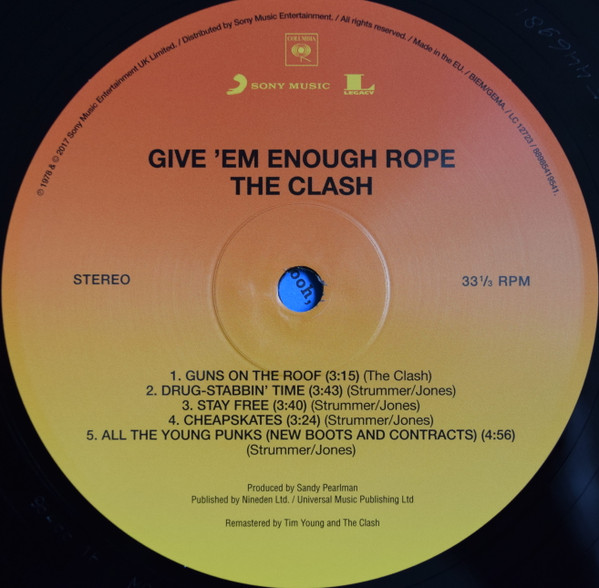 The Clash - Give 'Em Enough Rope | Columbia (88985419541) - 2 The Clash - Give 'Em Enough Rope | Columbia (88985419541) - 2