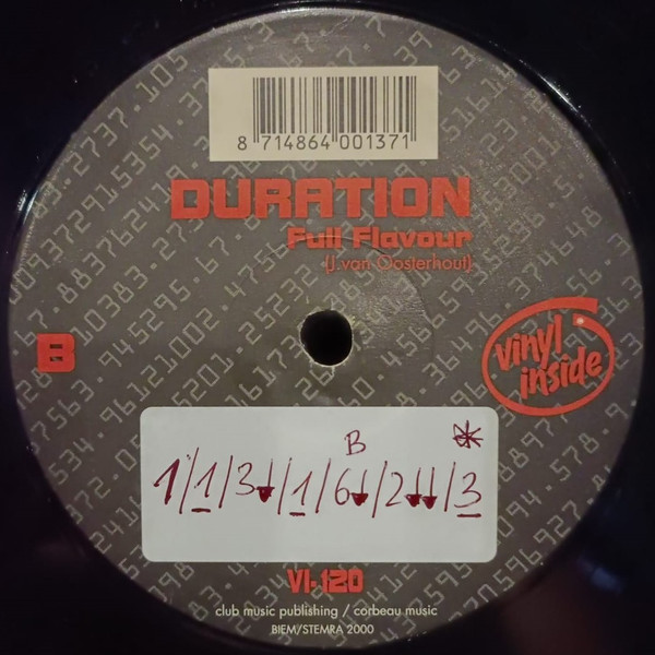 Duration - Give The DJ A Break | Vinyl Inside (VI 120) - 4