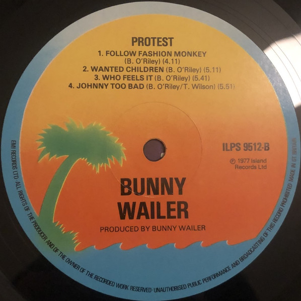 Bunny Wailer - Protest | Island Records (ILPS 9512) - 4 Bunny Wailer - Protest | Island Records (ILPS 9512) - 4