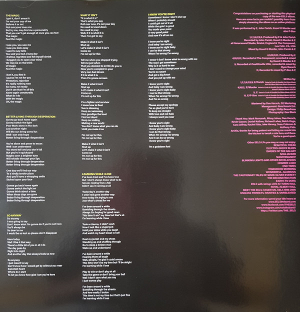 Eels - Extreme Witchcraft (See My Engine Gleam) | E Works Records (EWORKS123LP) - 3 Eels - Extreme Witchcraft (See My Engine Gleam) | E Works Records (EWORKS123LP) - 3