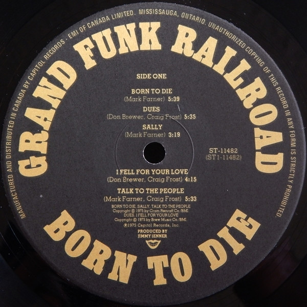 Grand Funk Railroad - Born To Die | Capitol Records (ST-11482) - 3