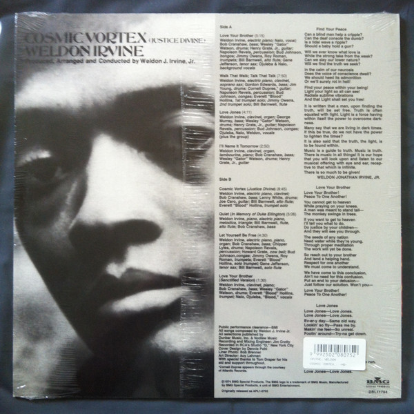 Weldon Irvine - Cosmic Vortex (Justice Divine) | BMG Special Products (DRL11794) - 2
