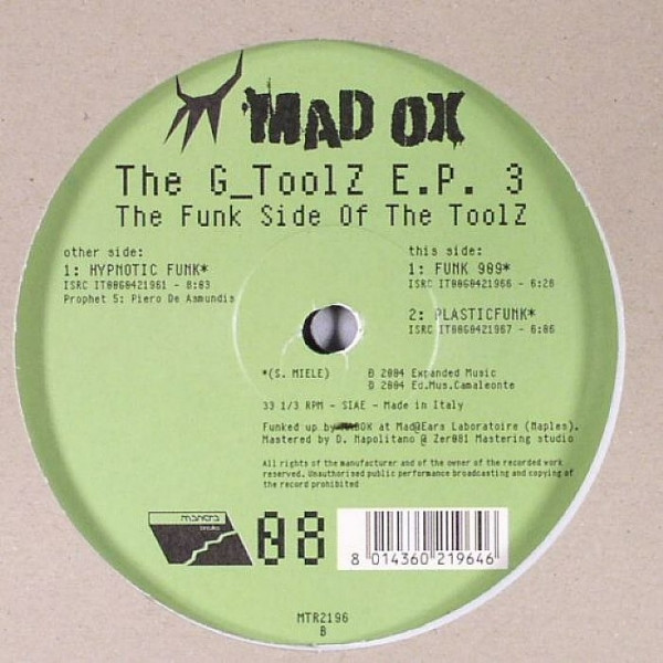 Madox - The G_ToolZ E.P. 3 The Funk Side Of The ToolZ | Mantra Vibes (MTR 2196) - main Madox - The G_ToolZ E.P. 3 The Funk Side Of The ToolZ | Mantra Vibes (MTR 2196) - main