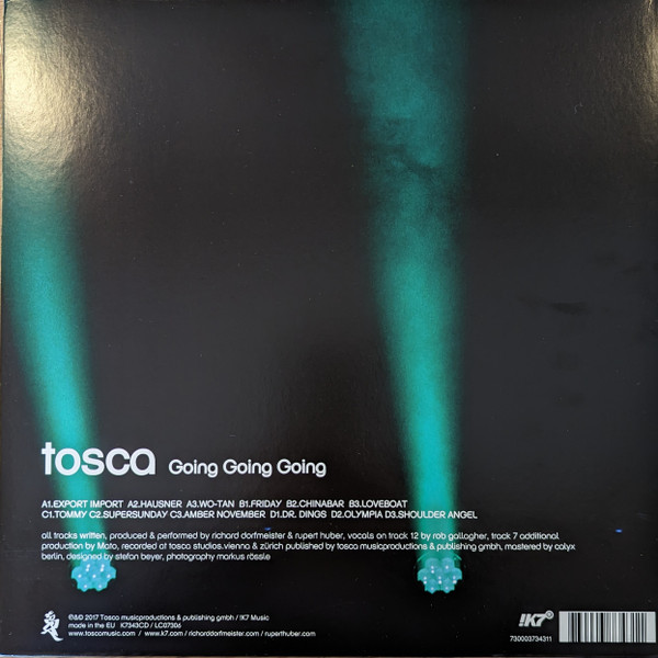 Tosca - Going Going Going | !K7 Records (K7343CD) - 2