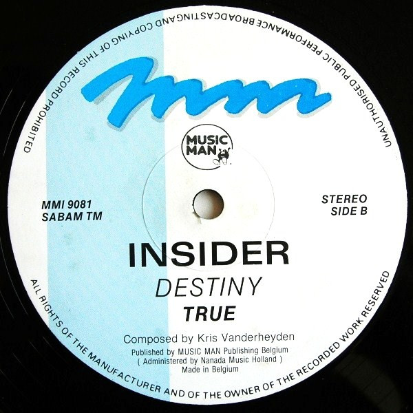 Insider - Destiny | Music Man Records (MMI 9081) - 4