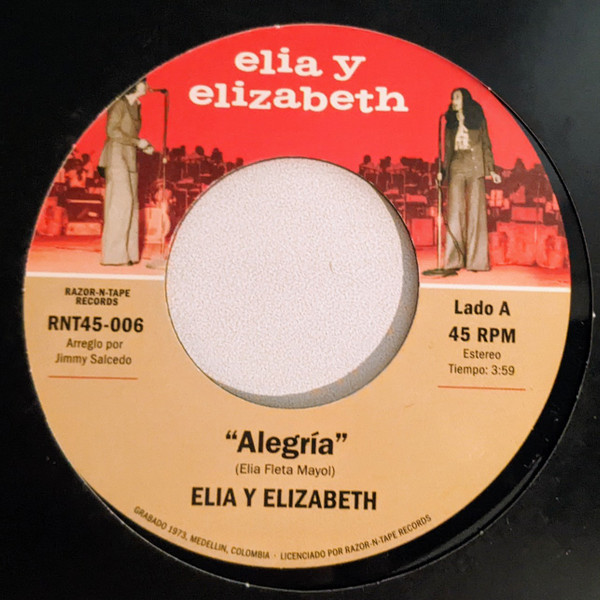 Elia y Elizabeth - Alegria / Soy Una Nube | Razor-N-Tape 45 (RNT45-006) - main