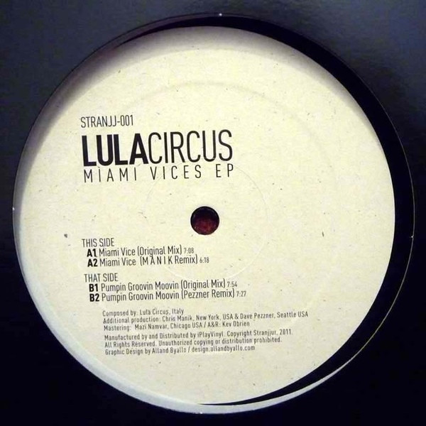 Lula Circus - Miami Vices EP | Stranjjur (STRANJJ-001) - main