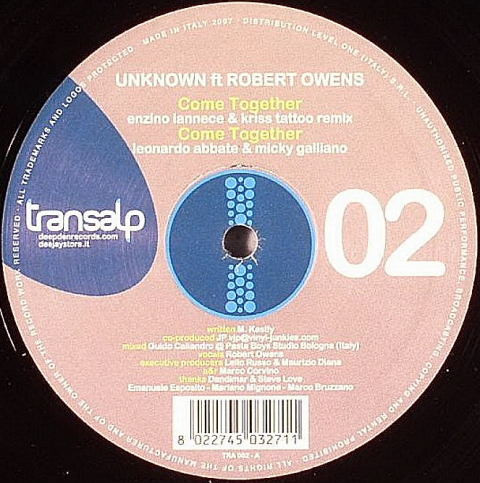 Unknown Artist Feat Robert Owens - Come Together | Transalp (TRA 002)