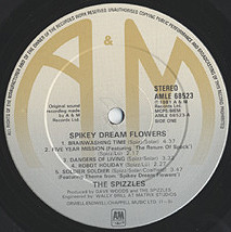 The Spizzles - Spikey Dream Flowers | A&M Records (AMLE 68523) - 3