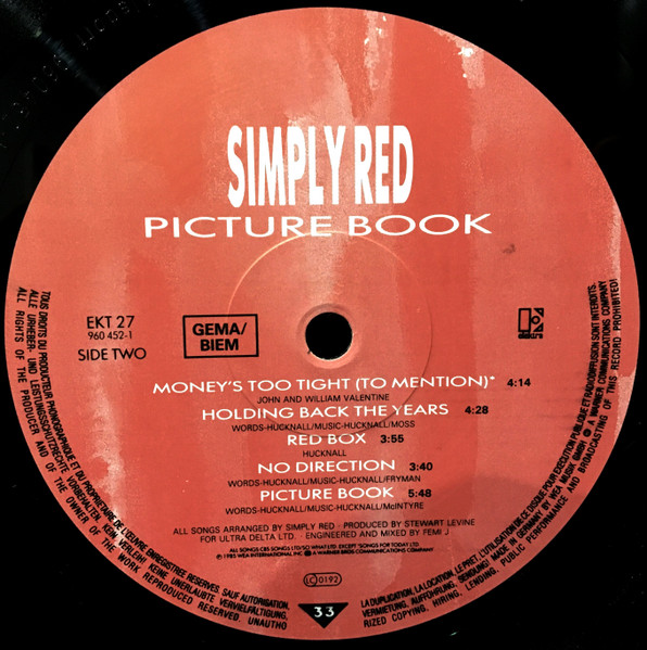 Simply Red - Picture Book | Elektra (EKT 27) - 4 Simply Red - Picture Book | Elektra (EKT 27) - 4