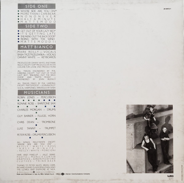 Matt Bianco - Whose Side Are You On | WEA (24 0472-1) - 2 Matt Bianco - Whose Side Are You On | WEA (24 0472-1) - 2