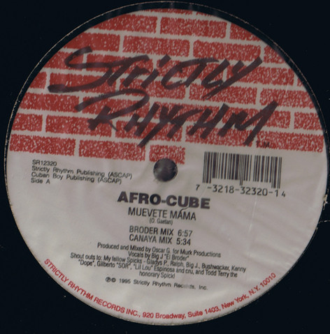 Afro-Cube - Muevete Mama | Strictly Rhythm (SR12320)