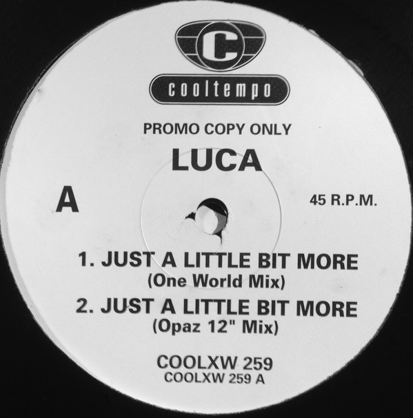 Luca Santucci - Just A Little Bit More | Cooltempo (COOLXW 259)