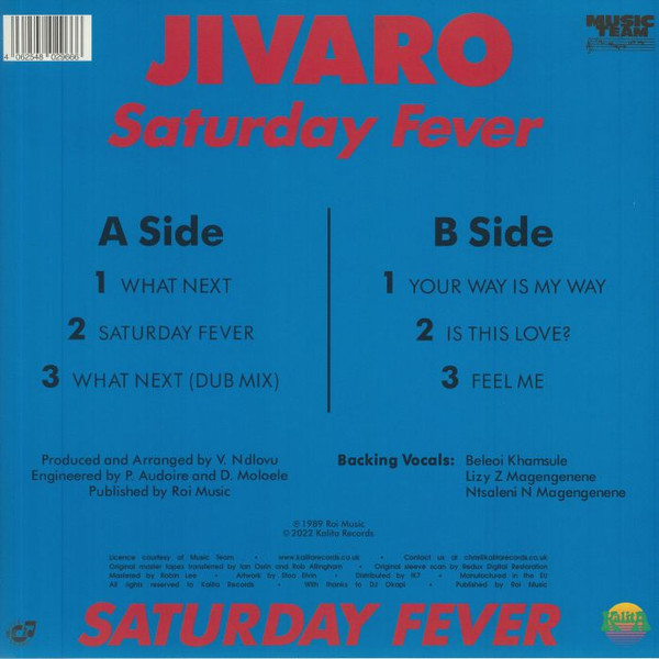 Jivaro - Saturday Fever | Kalita Records (KALITA LP007)