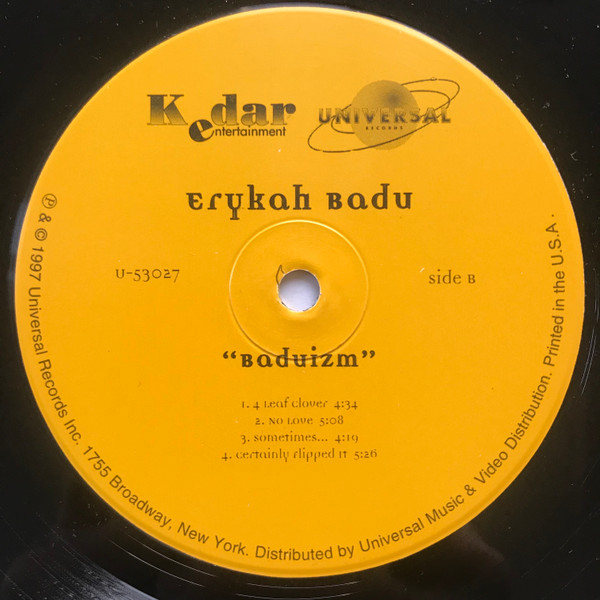 Erykah Badu - Baduizm | Kedar Entertainment (U-53027) - 3