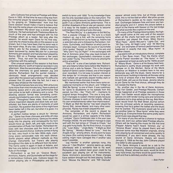 Gene Ammons - The Big Sound | Prestige (P-24098) - 3