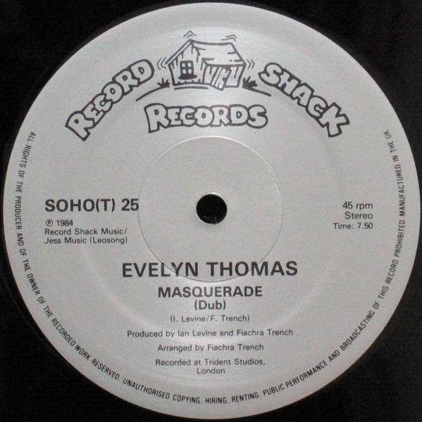Evelyn Thomas - Masquerade | Record Shack Records (SOHOT 25) - 4