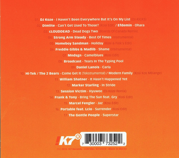 DJ Koze - DJ-Kicks | !K7 Records (K7325CD) - 2
