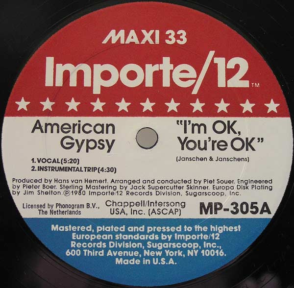 American Gypsy - I'm OK, You're OK | Importe/12 (MP-305)