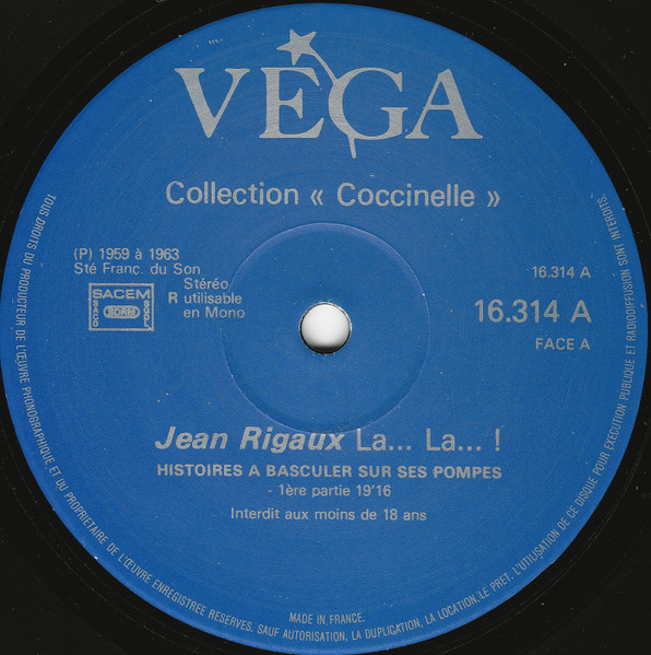 Jean Rigaux - La... La... ! | Vega (16.314 A) - 3