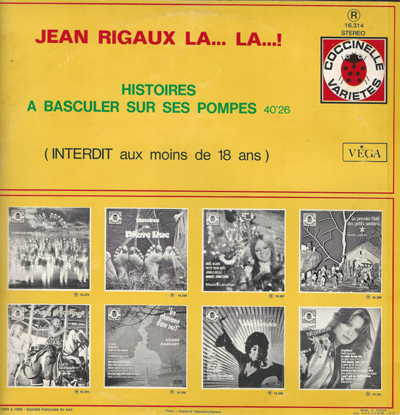 Jean Rigaux - La... La... ! | Vega (16.314 A) - 2