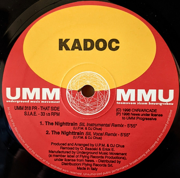 Kadoc - The Nighttrain | UMM (UMM 318 PR) - main