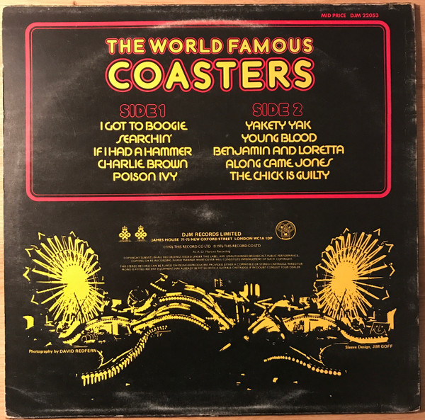 The Coasters - The World Famous Coasters | DJM Records (DJM 22053) - 2