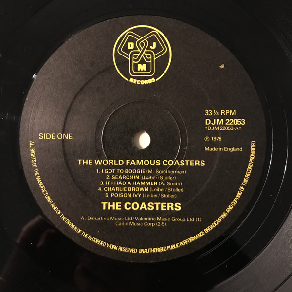 The Coasters - The World Famous Coasters | DJM Records (DJM 22053) - 3