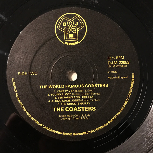 The Coasters - The World Famous Coasters | DJM Records (DJM 22053) - 4