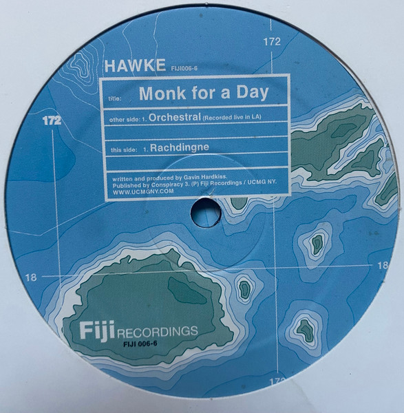 Hawke - Monk For A Day (USED) | Fiji Recordings (FIJI 006-6) - main Hawke - Monk For A Day (USED) | Fiji Recordings (FIJI 006-6) - main